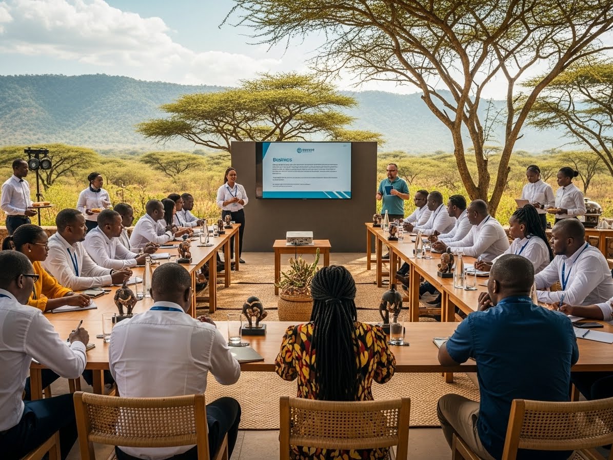 A cooperate retreat picture